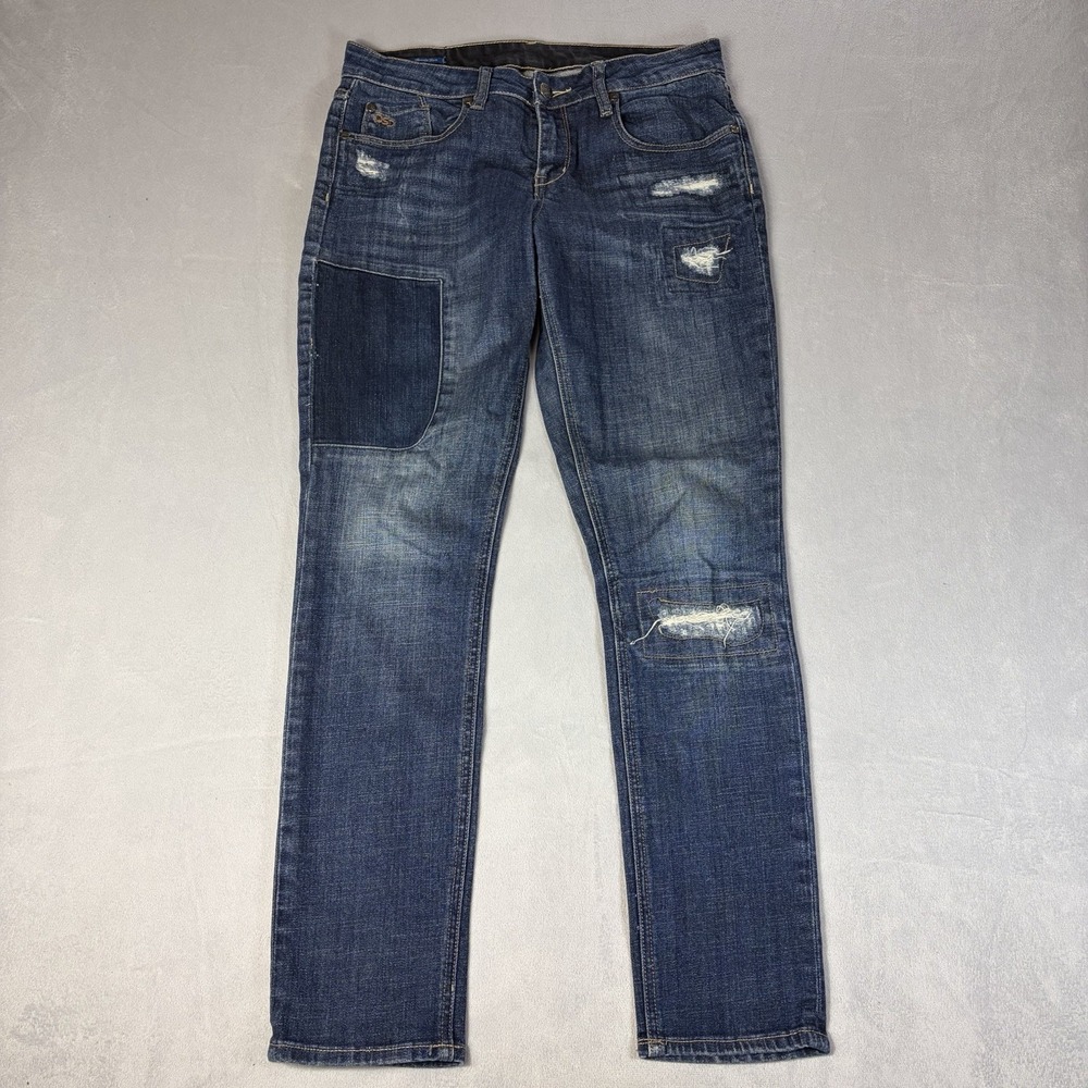 QSD Quiksilver Deep Índigo Women's Blue Slim Fit Jeans Size 25 Pre -owned Good